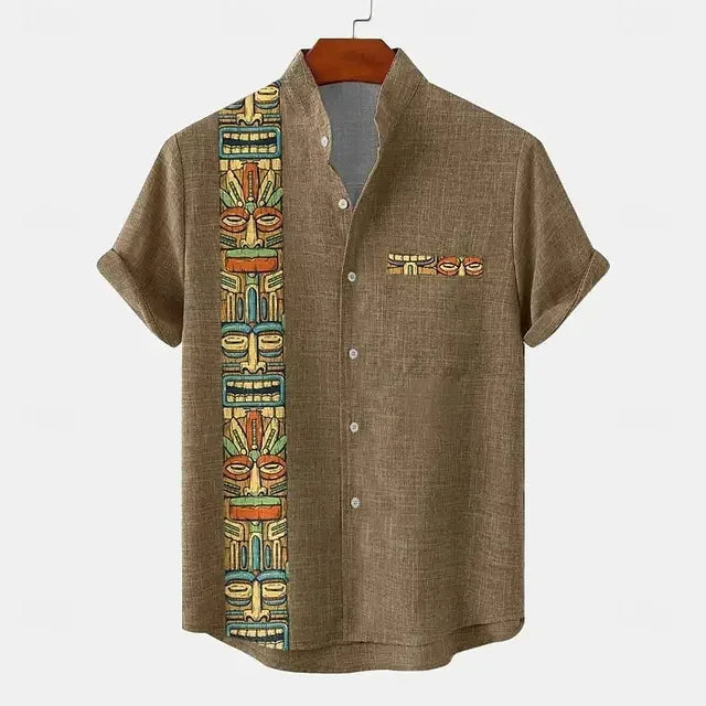 Vintage shirt met korte mouwen