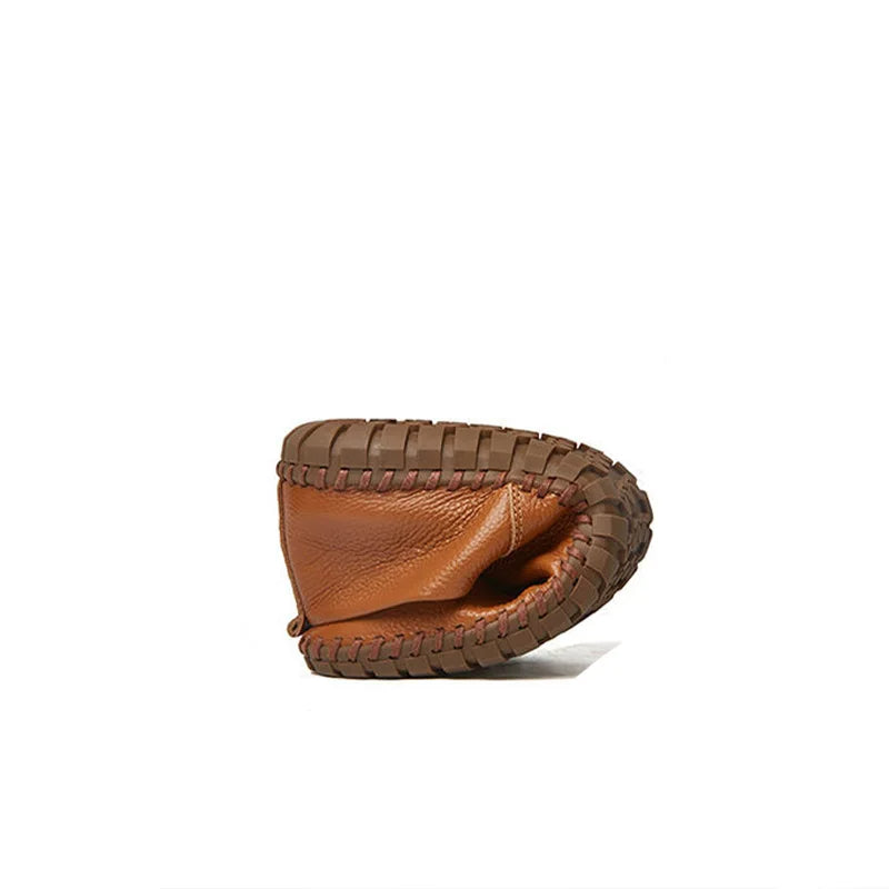 Ademende leren Loafers