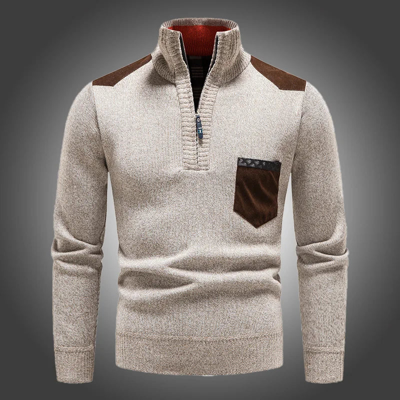 Wollen Ritssweater