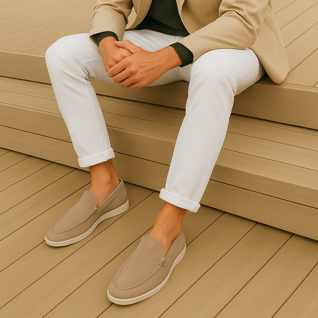 Elegante suède loafers