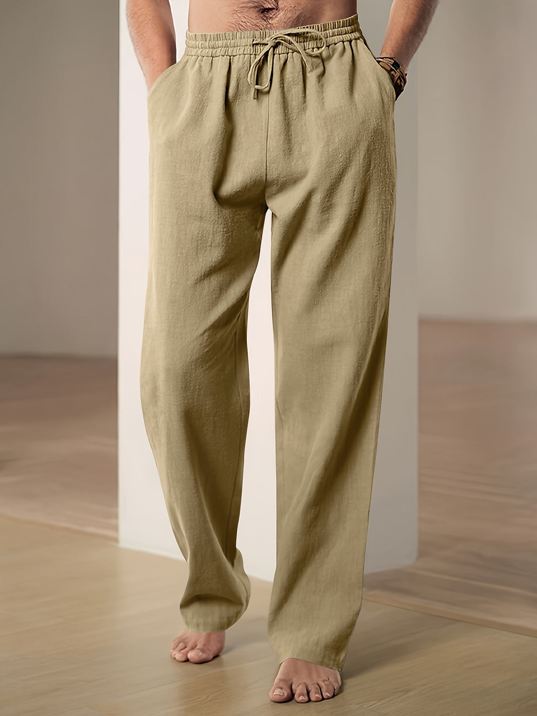 Casual linnen zomerbroek