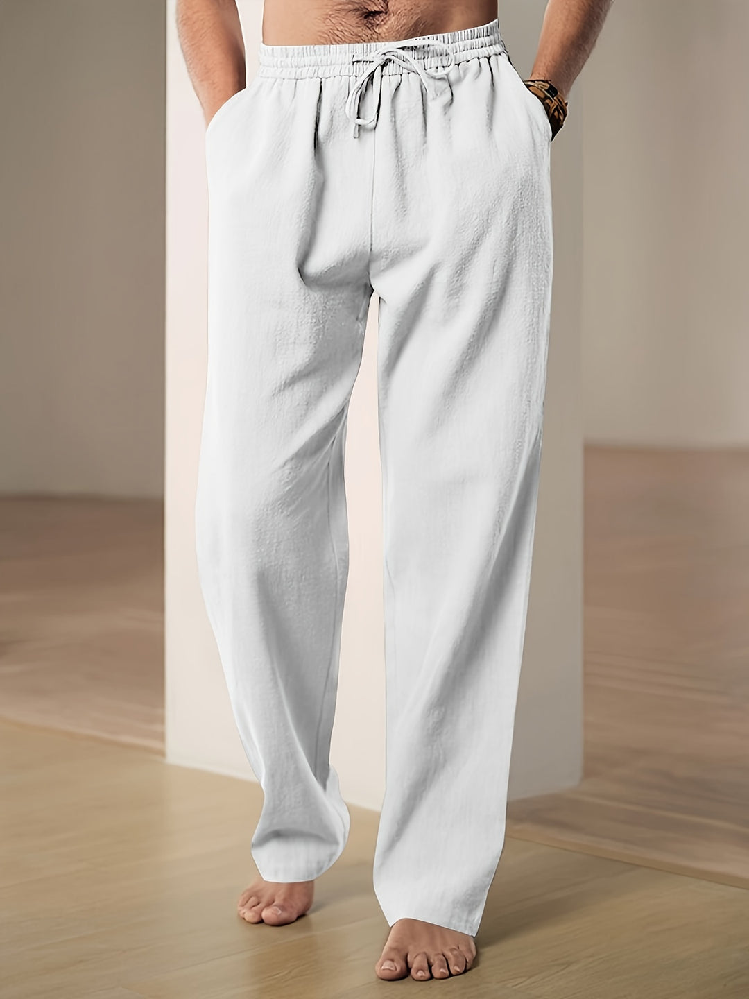 Casual linnen zomerbroek