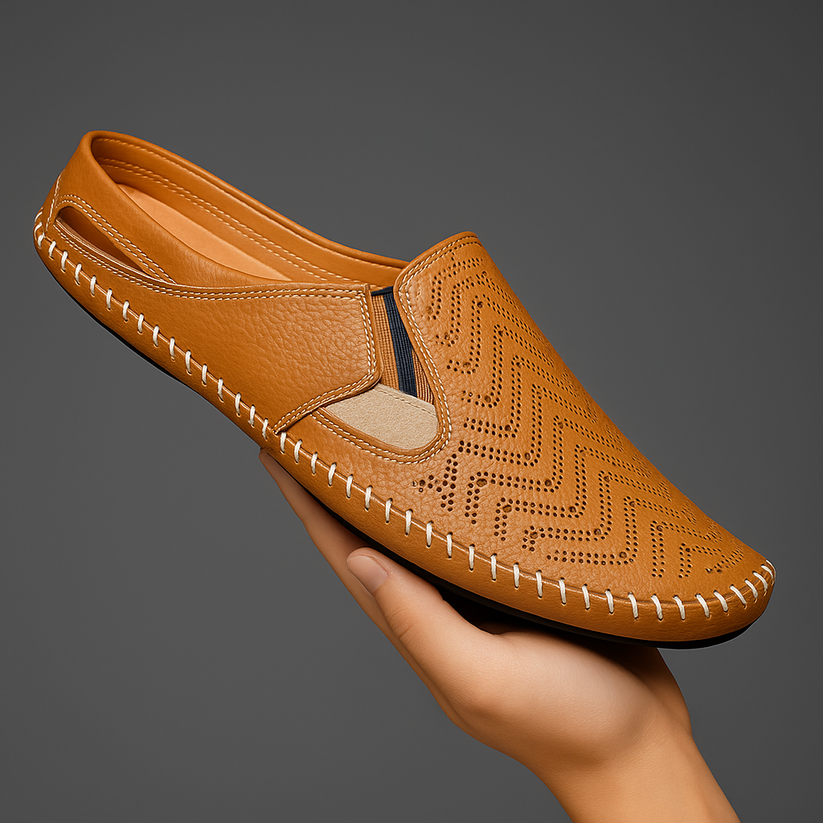 Leren band sandalen