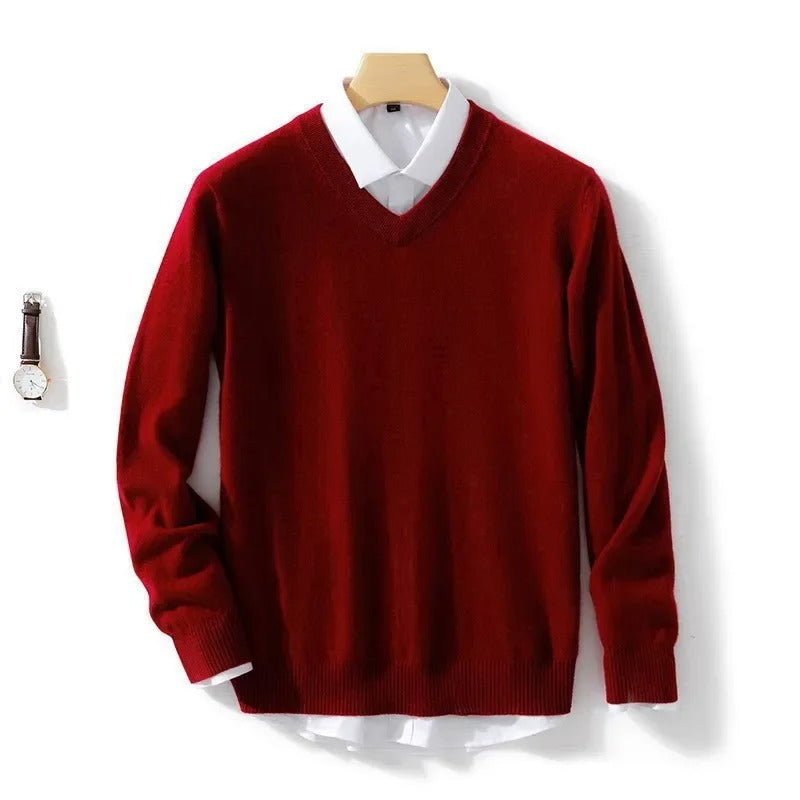 Elegante trui met V-hals