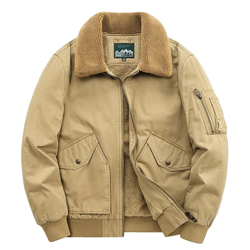 Elegante katoenen gewatteerde jas