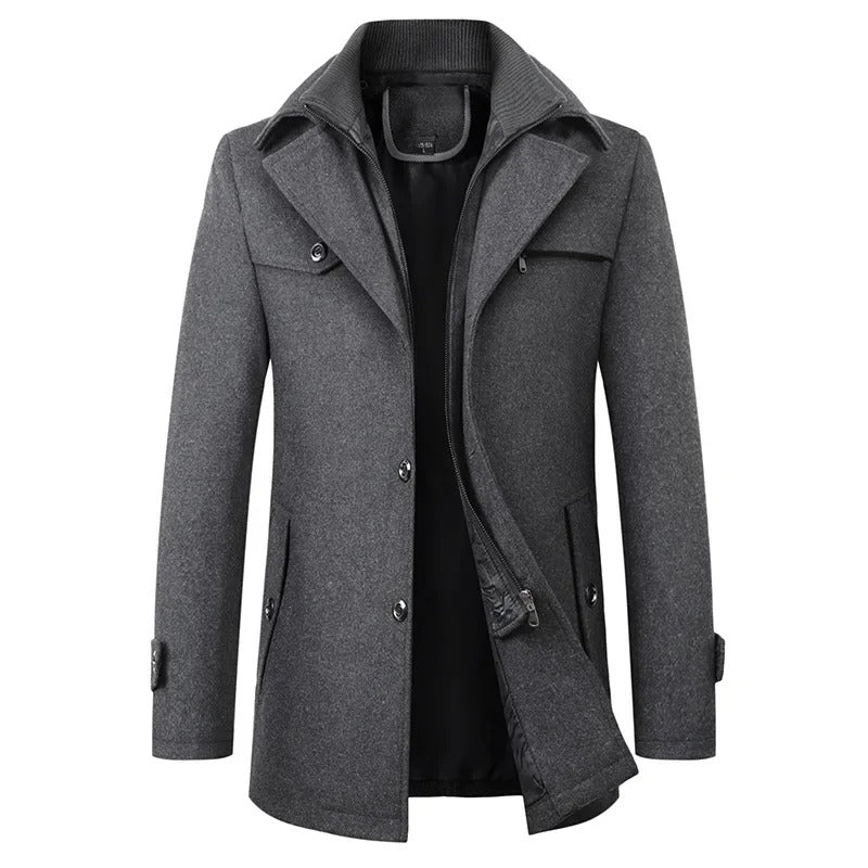 Elegante wollen winterjas