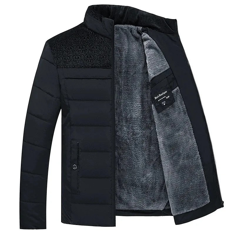 Elegante gewatteerde pufferjas