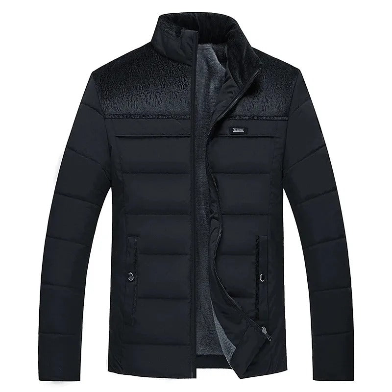 Elegante gewatteerde pufferjas