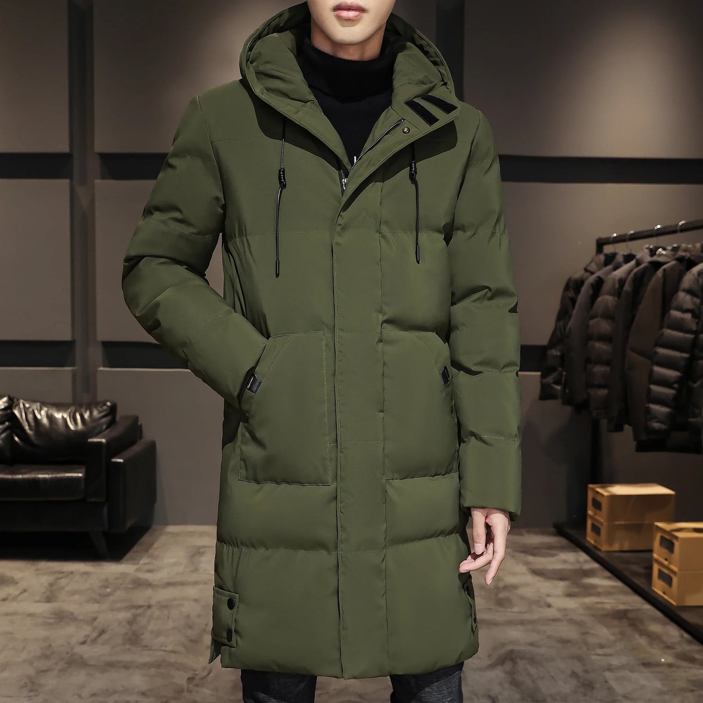 Elegante lange winterjas