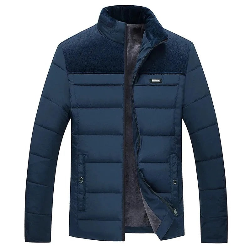 Elegante gewatteerde pufferjas