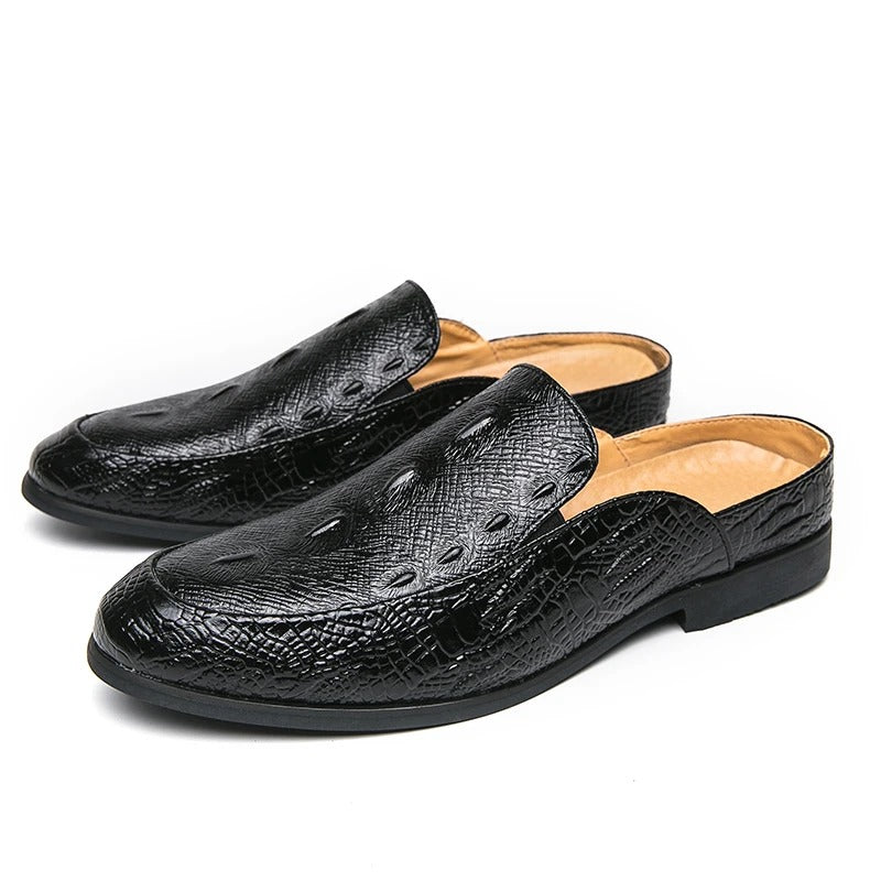 Elegante geklede schoenen met krokodillenprint