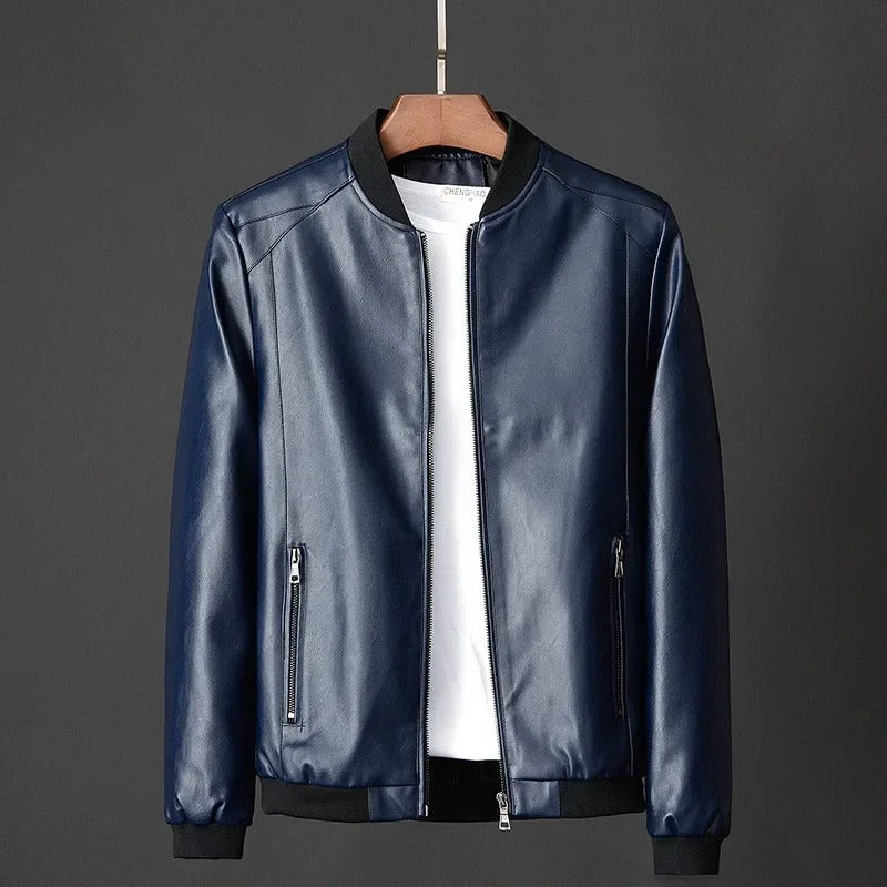 Leren motorjack