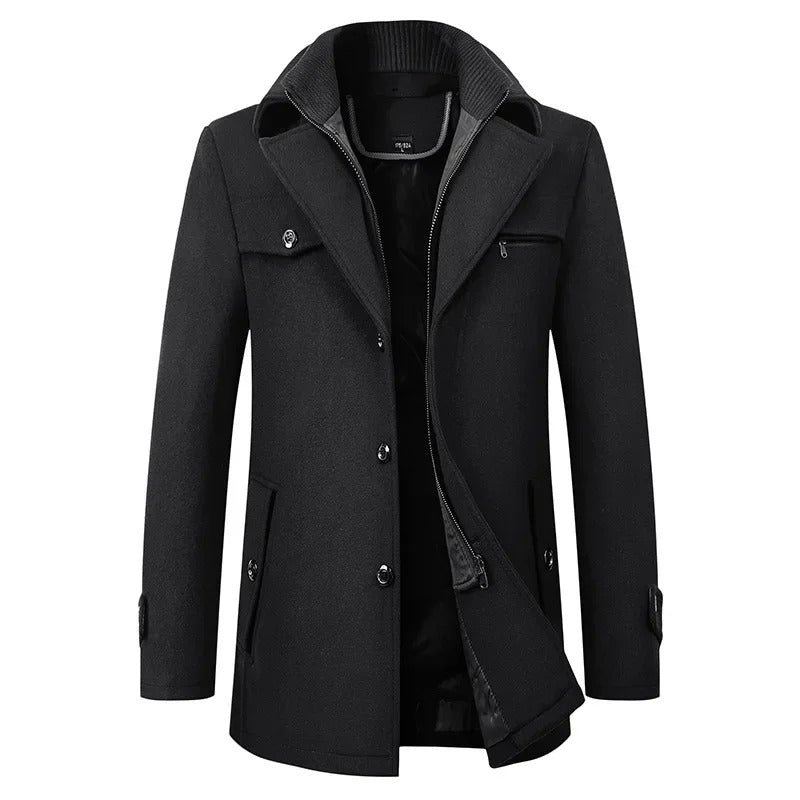 Elegante wollen winterjas