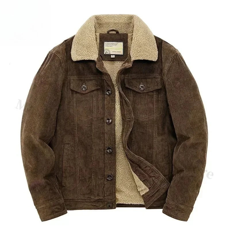 Corduroy Jas Met Kasjmier Voering
