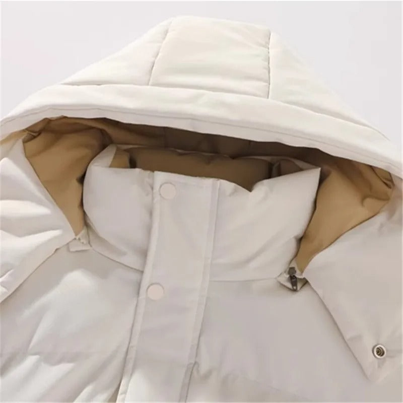 Elegante herenjas met capuchon