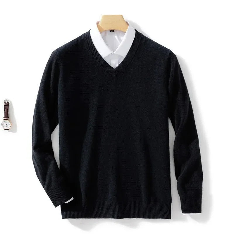 Elegante trui met V-hals