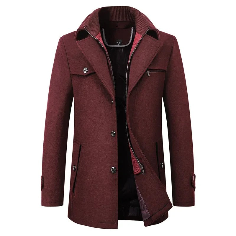 Elegante wollen winterjas