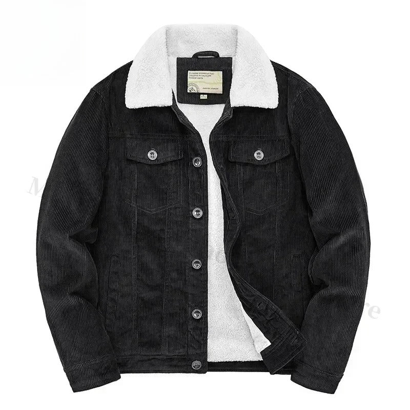 Corduroy Jas Met Kasjmier Voering