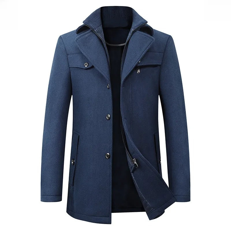 Elegante wollen winterjas