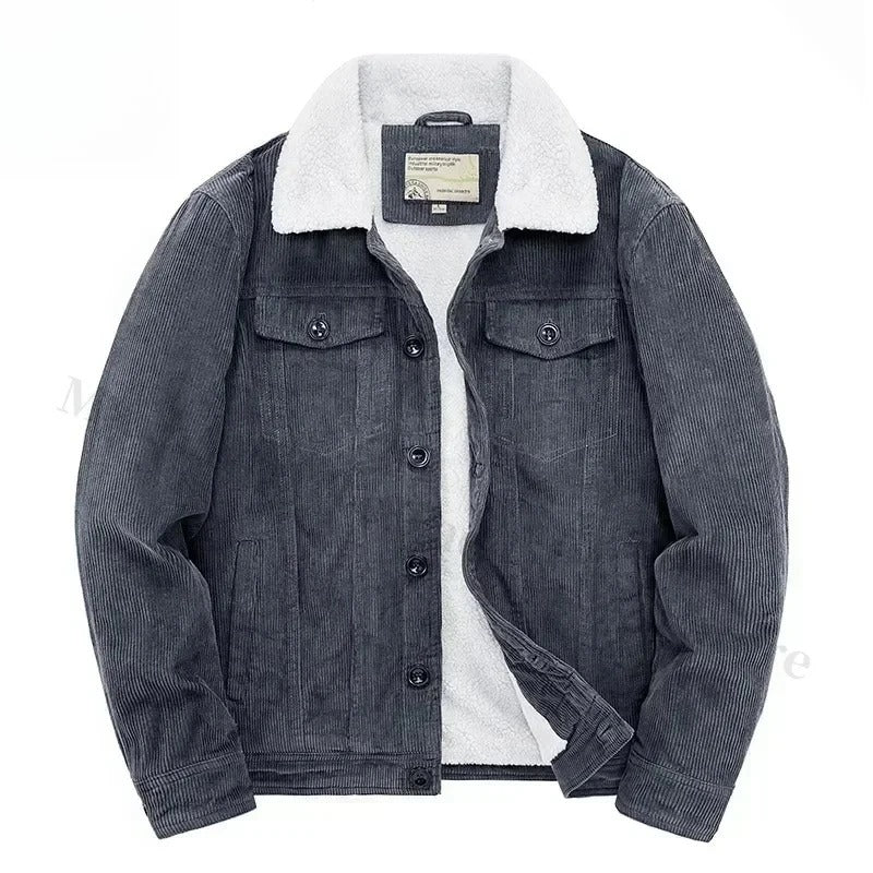 Corduroy Jas Met Kasjmier Voering