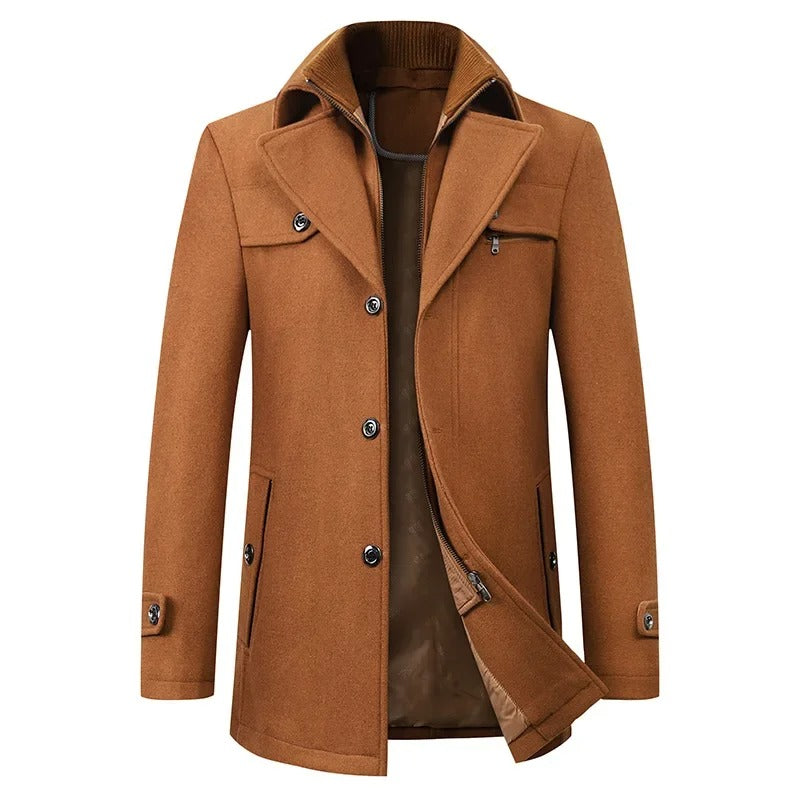 Elegante wollen winterjas