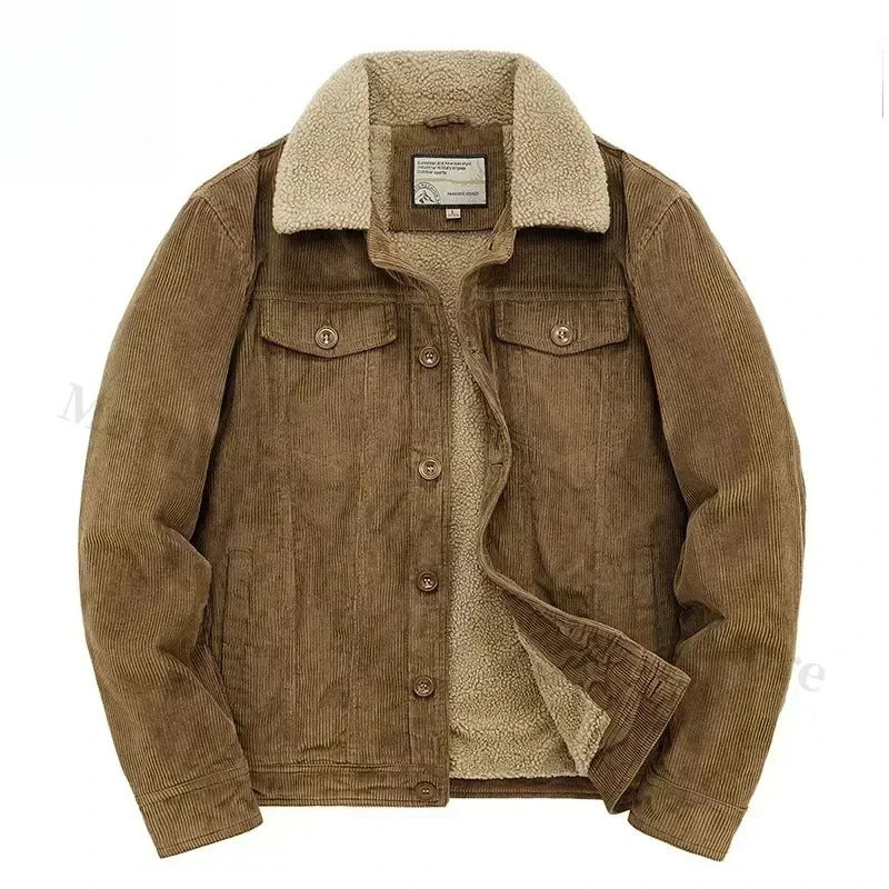 Corduroy Jas Met Kasjmier Voering