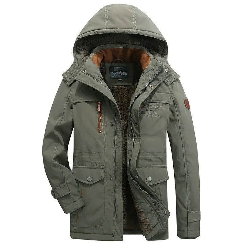 Elegante gewatteerde winterjas