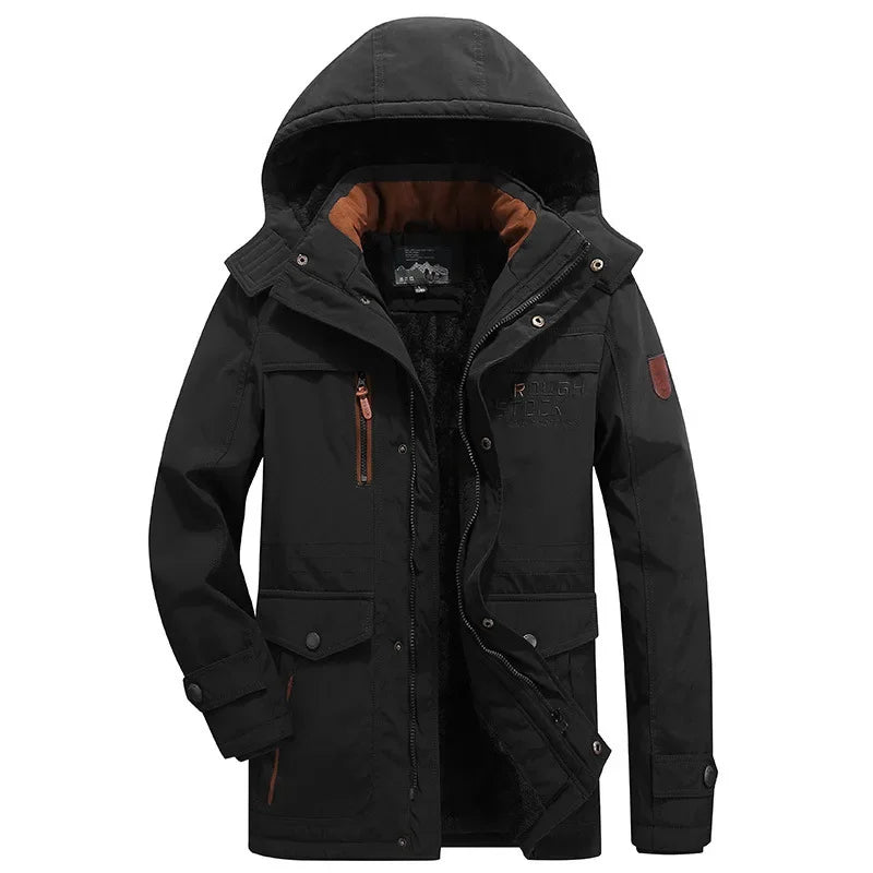 Elegante gewatteerde winterjas