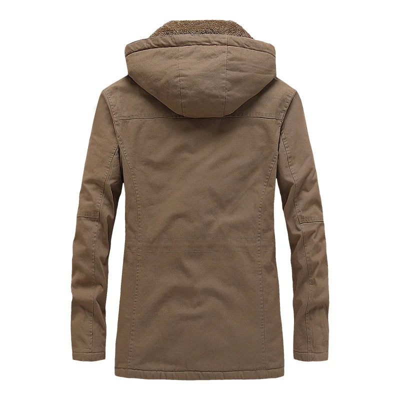 Casual katoenen winterjas