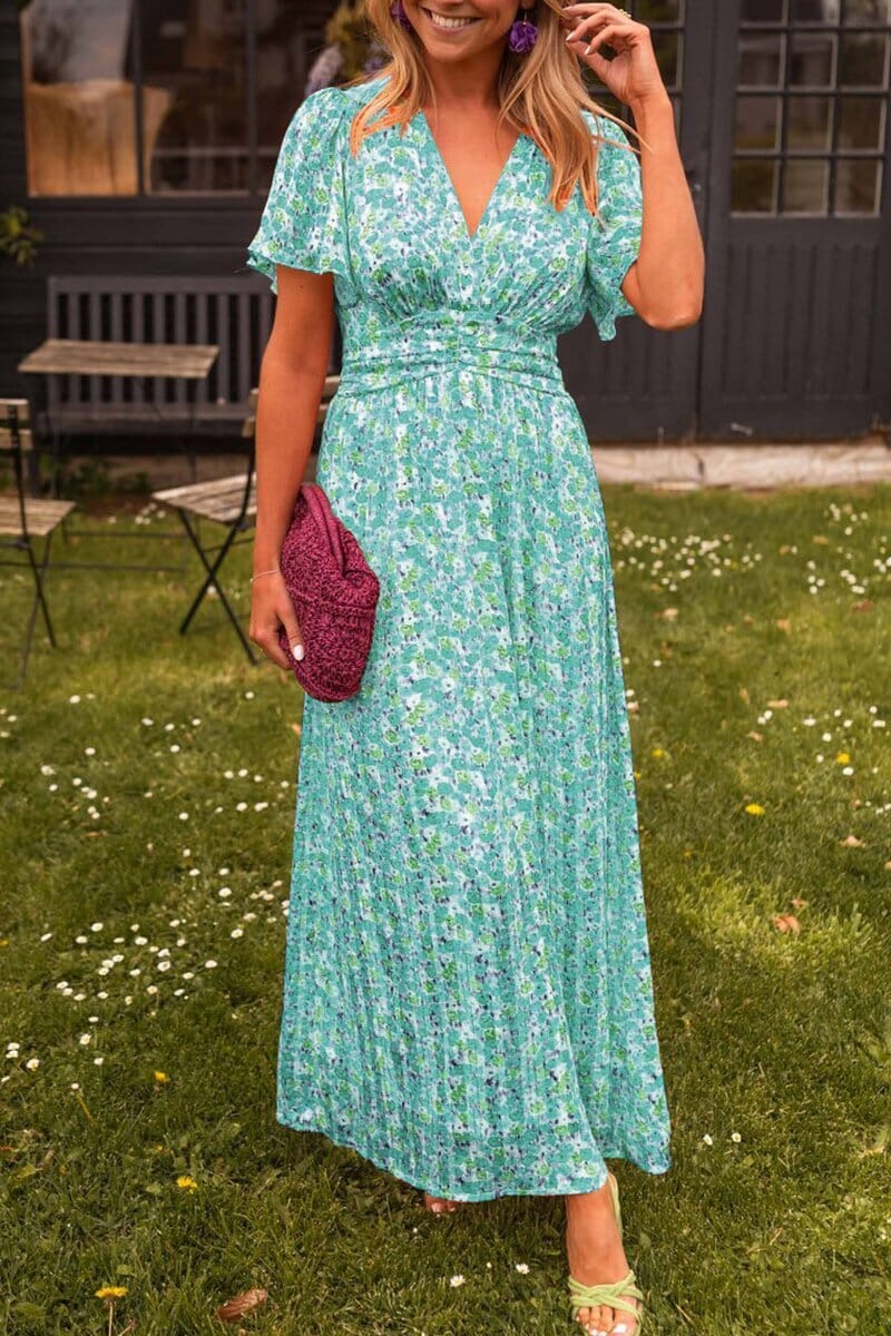 Elegante Maxi Dress met V-Halslijn