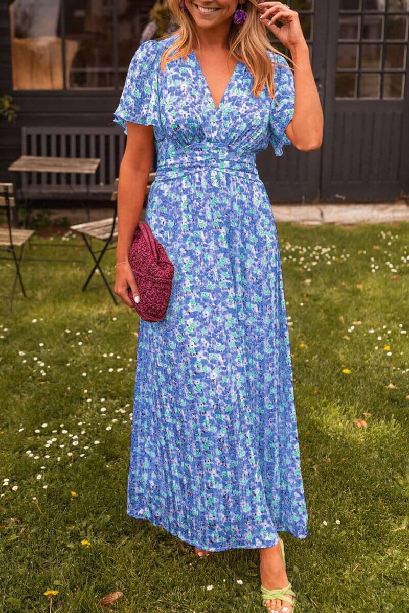 Elegante Maxi Dress met V-Halslijn