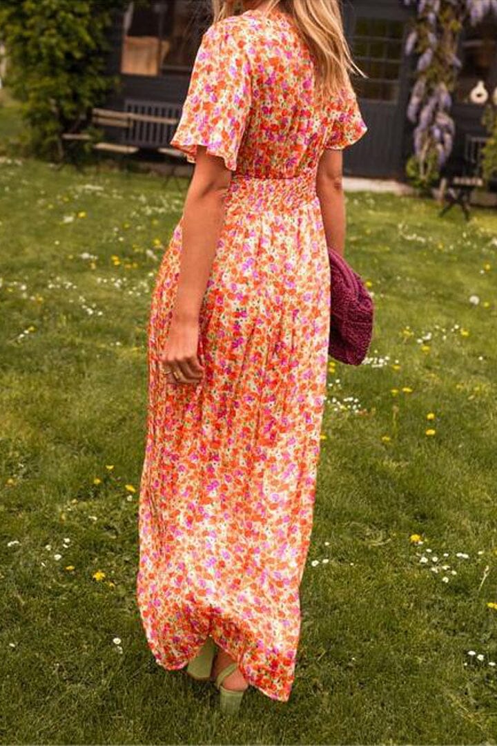 Elegante Maxi Dress met V-Halslijn