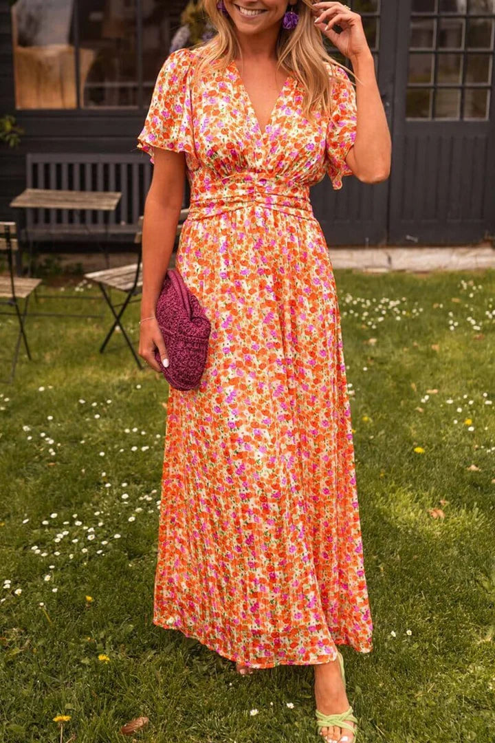 Elegante Maxi Dress met V-Halslijn