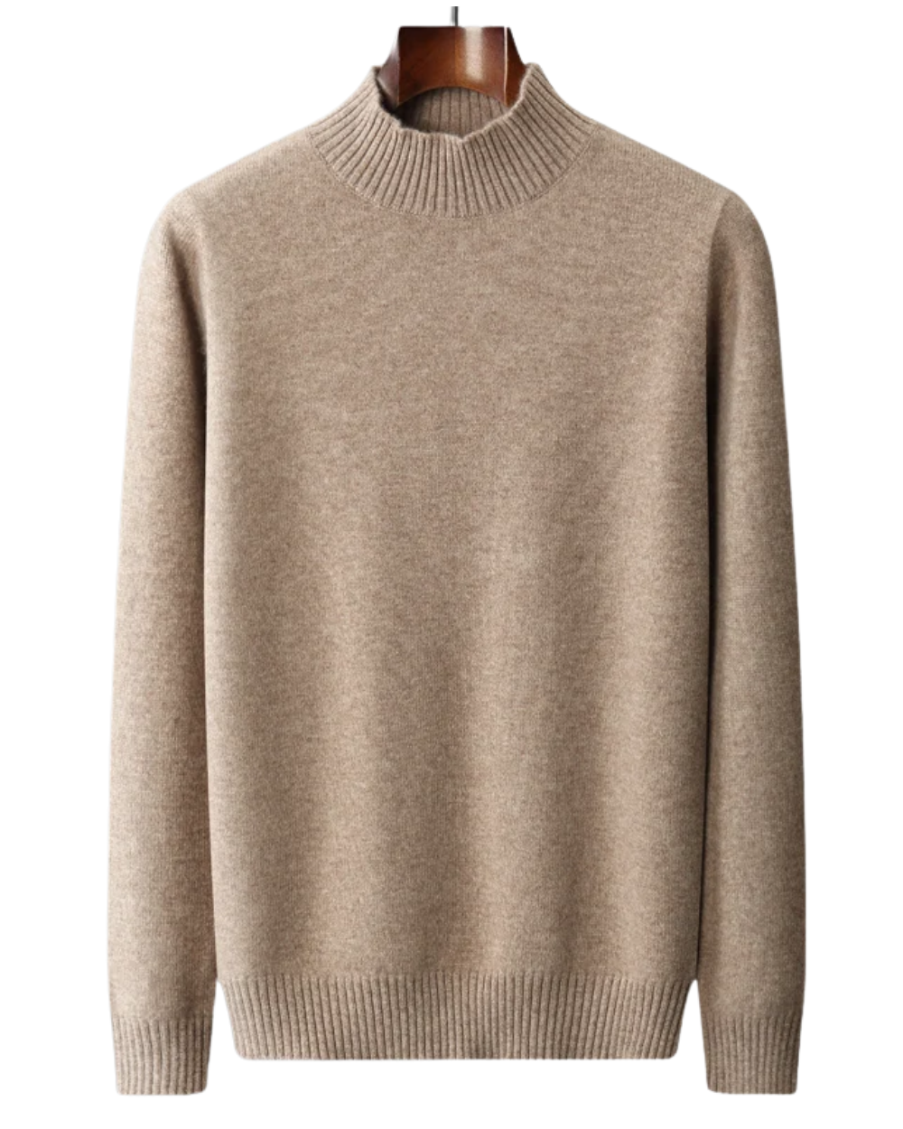 Elegante coltrui van merinowol met hoge kraag