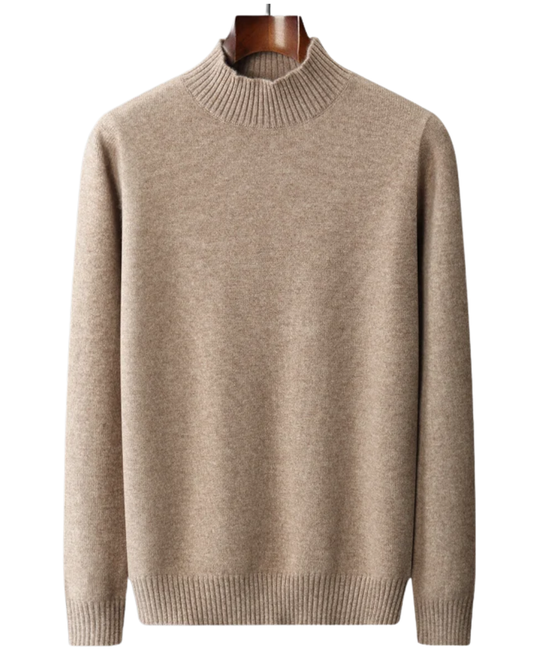 Elegante coltrui van merinowol met hoge kraag