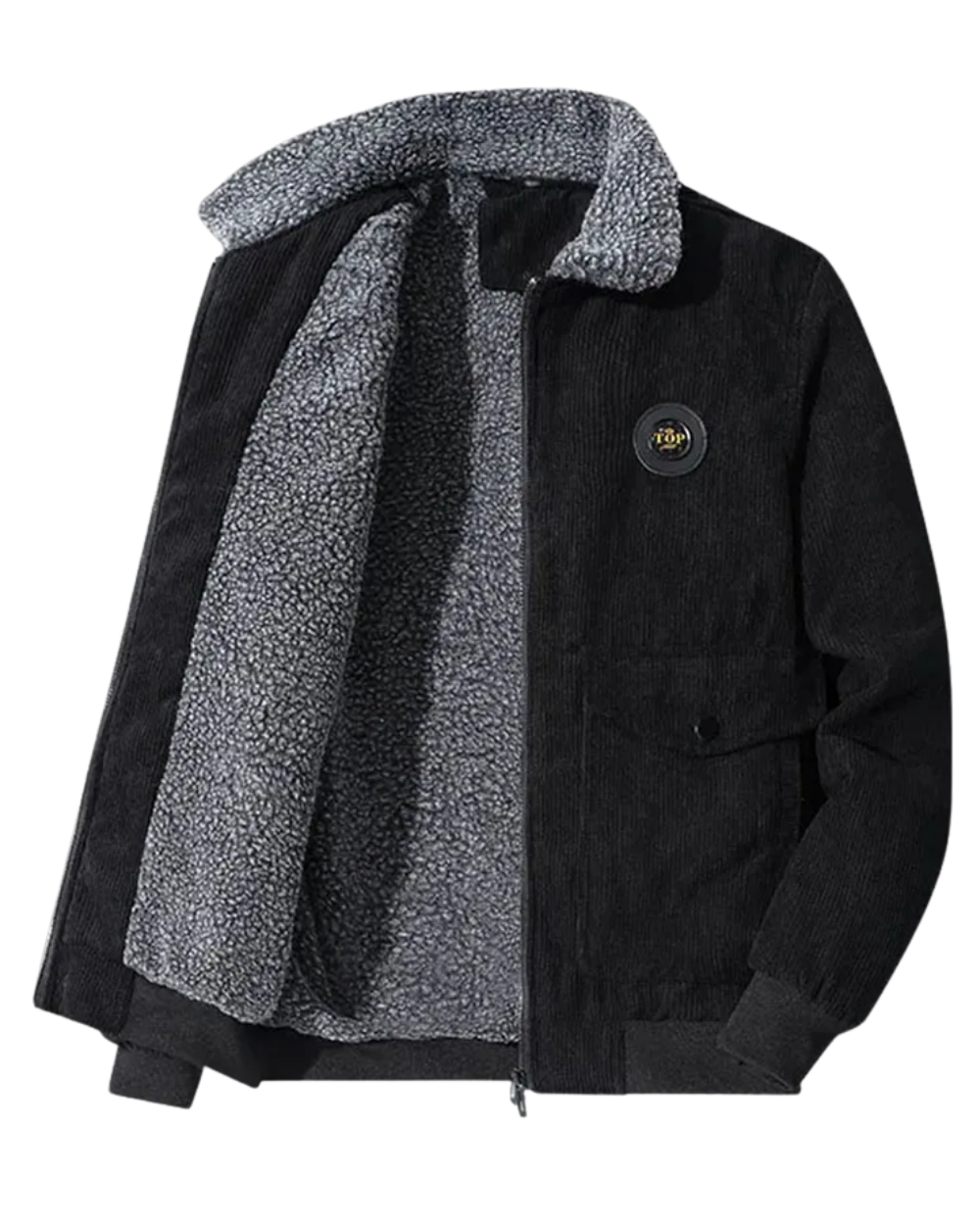 Elegante Corduroy jas met fleecevoering