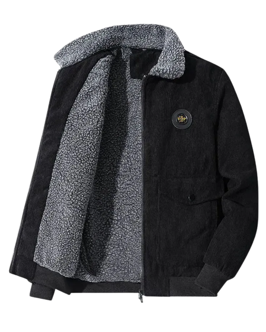 Elegante Corduroy jas met fleecevoering