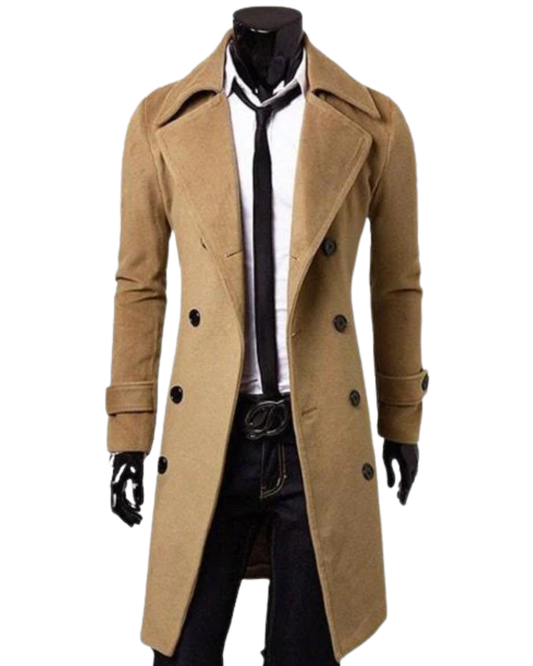 Elegante lange trenchcoat