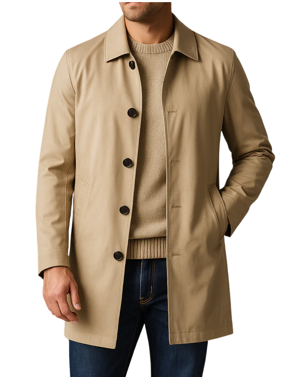 Elegante heren Trenchcoat