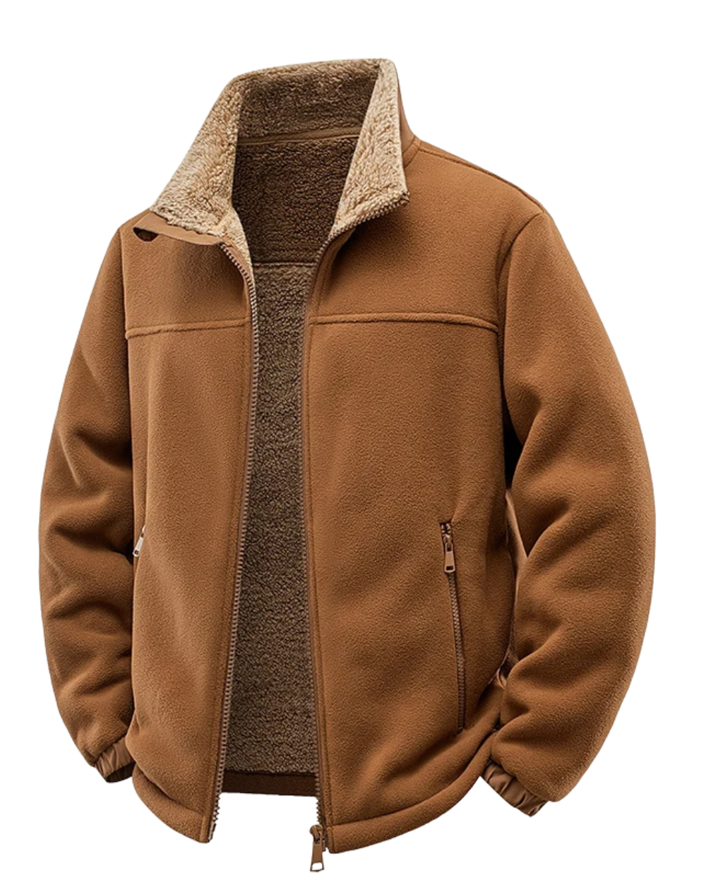 Gezellige fleece gevoerde jas