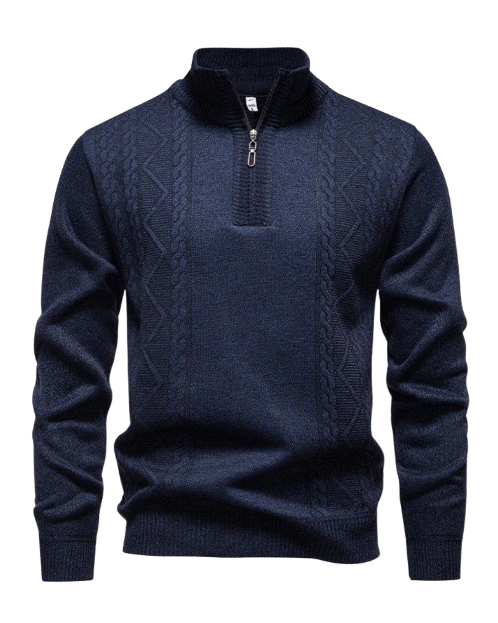 Vintage gebreide trui met rits