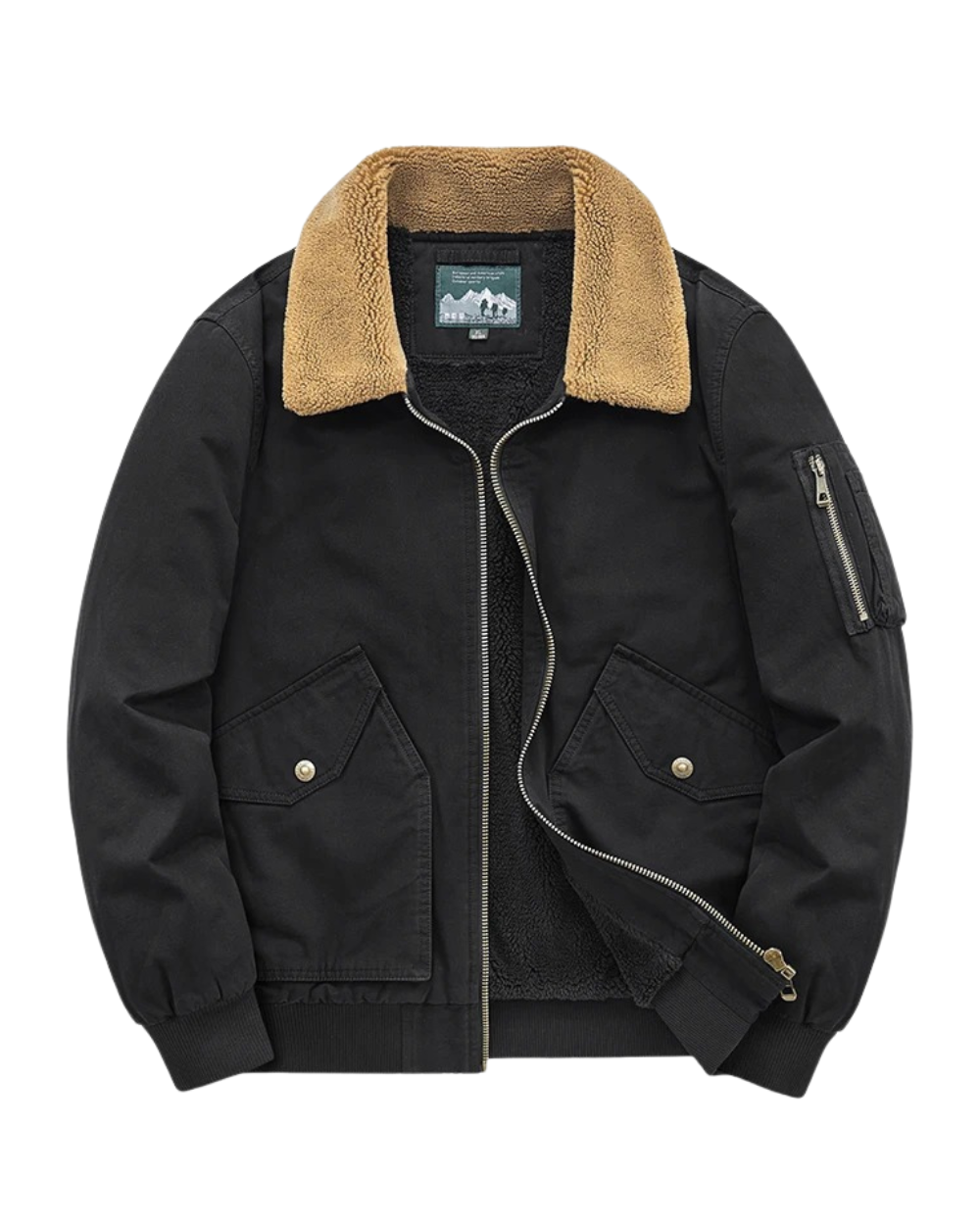 Elegante katoenen gewatteerde jas