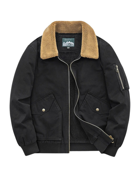 Elegante katoenen gewatteerde jas