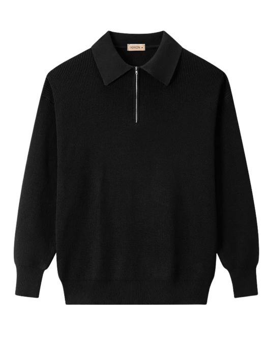 Elegante gebreide Zip Sweater