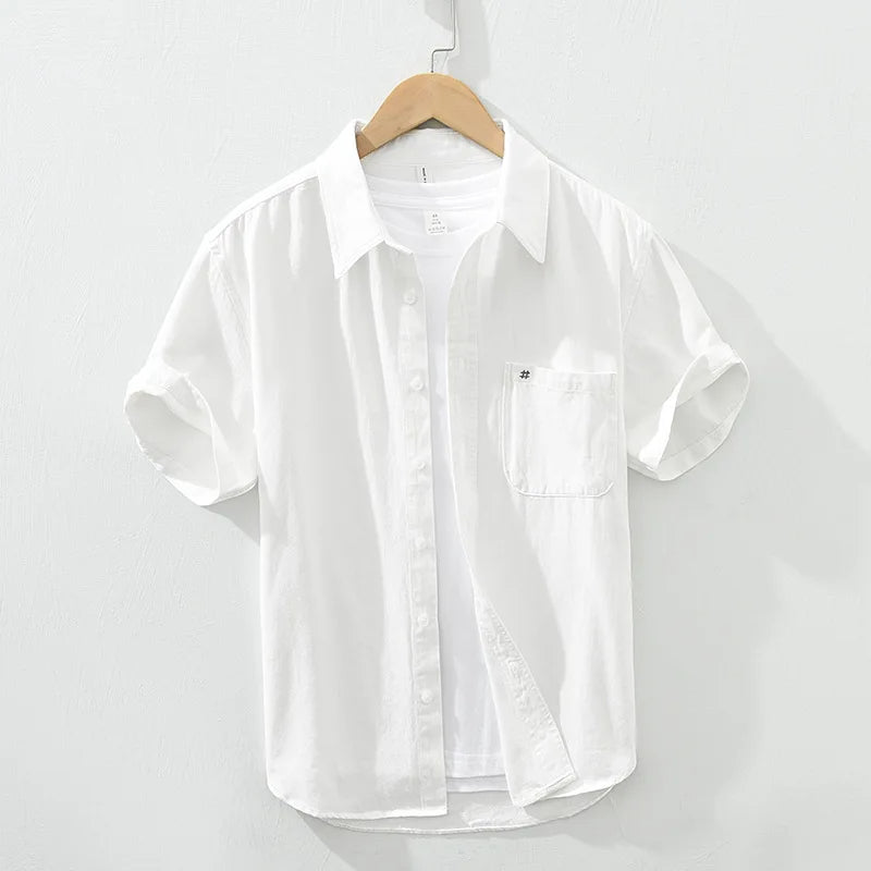 Katoenen shirt met korte mouwen