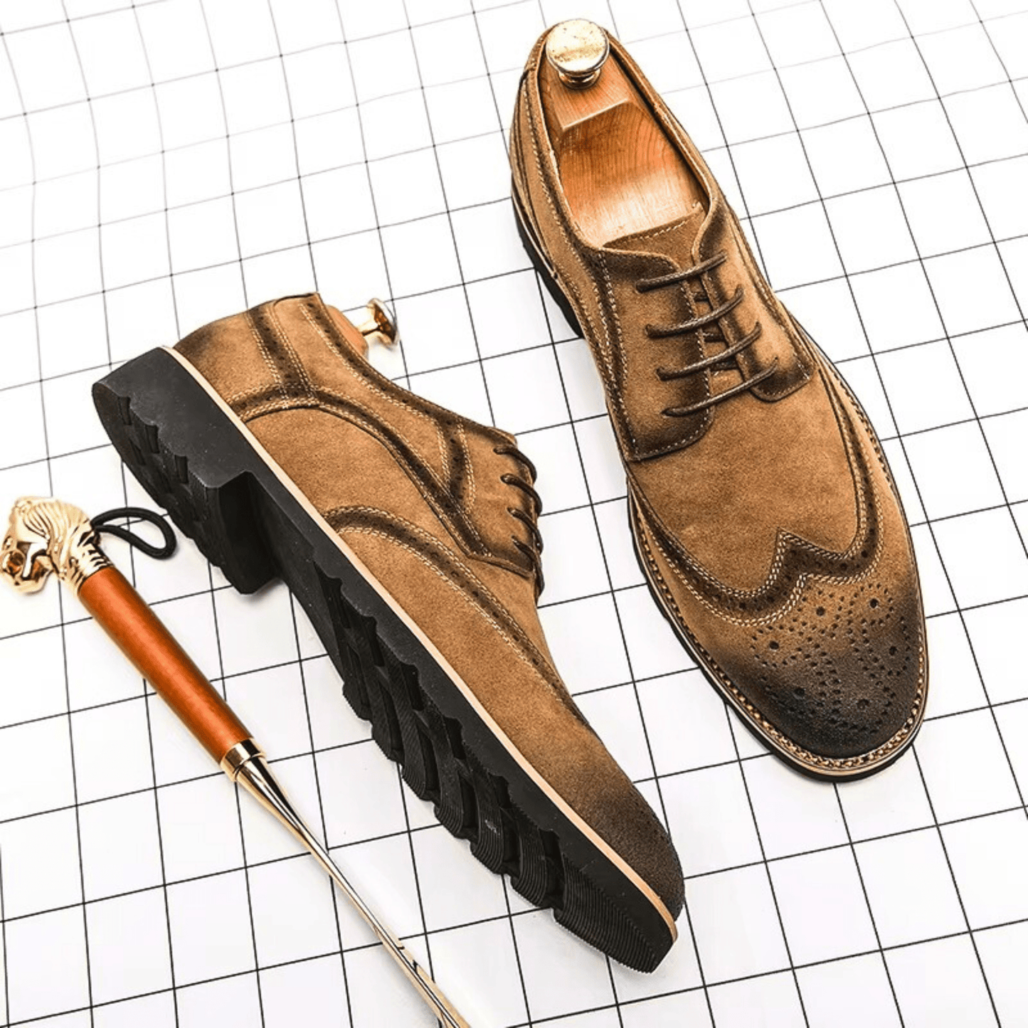 Suède Oxford-schoenen