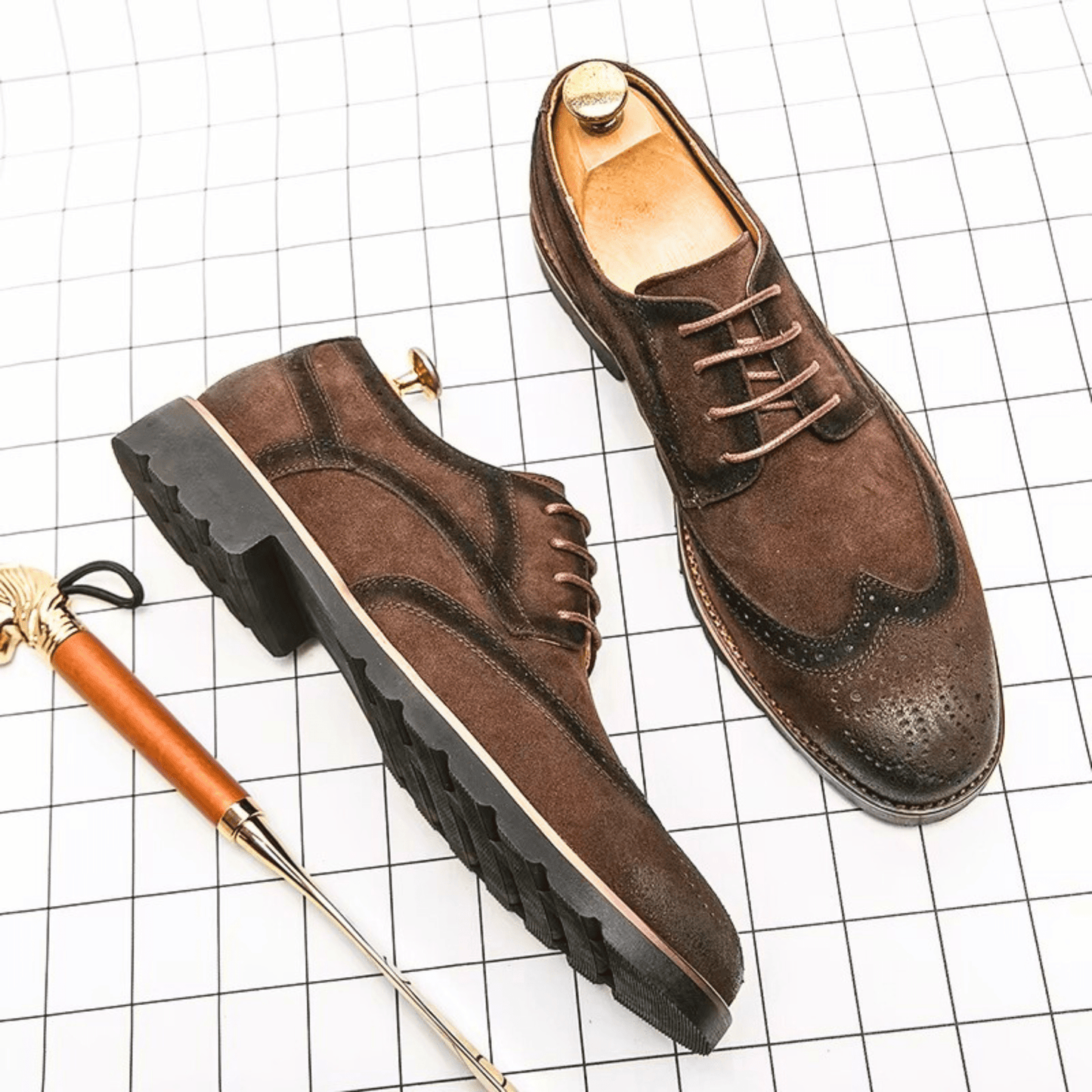 Suède Oxford-schoenen